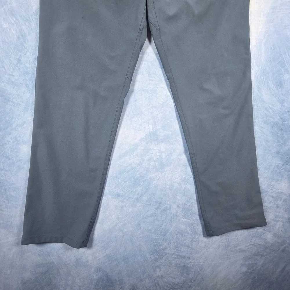 Lululemon ABC Pant Slim Fit Warpstreme Slate Blue Grey Mens 35x28 Five Pocket